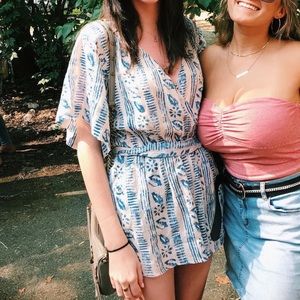 Free People Blue romper